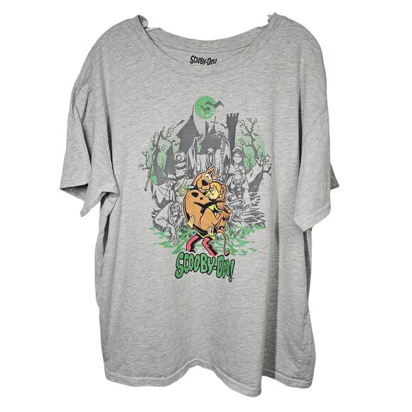 Scooby-Doo Gray Halloween Graphic Tee Shirt Unisex Size XXL - Picture 1 of 8